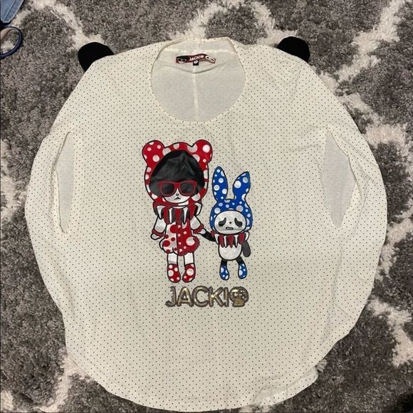 JACKI | Polka Dot Circle Shirt - Picture 1 of 7